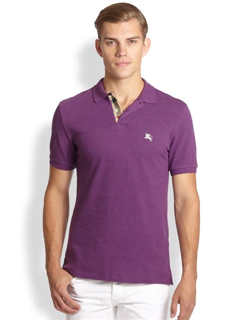 purple burberry polo|burberry polo shirt outlet.